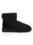 color BLACK, UGG | Classic Heritage Suede & Shearling Classic Mini Bomber Boots