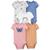商品第1个颜色Assorted/Butterfly, Carter's | Baby Girls Printed Short Sleeved Cotton Bodysuits, Pack of 5