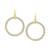 商品Giani Bernini | Cubic Zirconia Circle Drop Earrings, Created for Macy's颜色Gold over silver
