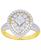 颜色: Gold Plated, Macy's | Cubic Zirconia Pear Halo Ring in Fine Gold Plate or Fine Silver Plate