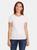 color Blanc, Majestic | Deluxe Cotton Short Sleeve Crew Neck T-Shirt Blanc (White)