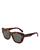 商品Celine | Women's Cat Eye Sunglasses, 54mm颜色Havana/Green Solid