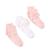 颜色: Pink/White, Trimfit | 3-Pack Decorative Socks, Little Girls & Big Girls