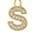 商品第7个颜色INITIAL S, Roberto Coin | Princess Charms 18K Yellow Gold & Diamond Initial Charm