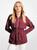 color DARK RUBY, Michael Kors | Packable Nylon Anorak