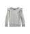 商品Ralph Lauren | Girls' Ruffled Fleece Sweatshirt - Little Kid, Big Kid颜色Andover Heather