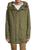 color OLIVE_GREEN, Sandro | Faux Fur-Trim Parka