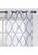 颜色: Navy, Kate Aurora | Kate Aurora Lux Home 2 Pack Shabby Trellis Semi Sheer Embroidered Clover Grommet Top Curtains - 38 in. W x 84 in. L, Linen
