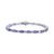 颜色: Tanzanite, Macy's | Sapphire (11 ct. t.w.) & White Sapphire (2 ct. t.w.) Tennis Bracelet in Sterling Silver (Also in Tanzanite & Emerald)