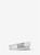 商品Michael Kors | Logo Buckle Leather Belt颜色BRIGHT WHT