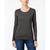 商品Charter Club | Pima Cotton Long-Sleeve Top, Created for Macy's颜色Charcoal Heather