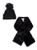 商品Calvin Klein | 2-Piece Faux Fur Beanie & Pull Through Scarf Set颜色BLACK