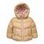颜色: Khaki, Michael Kors | Baby Girls Metallic Lined Hood Puffer Jacket