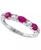 颜色: Ruby, Effy | EFFY® Blue & White Sapphire (1-1/10 ct. t.w.) Band in 14k White Gold. (Also available in Emerald and Ruby)