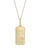 颜色: Virgo, Alberto Amati | 14K Yellow Gold Zodiac Dog Tag Pendant Necklace, 18"