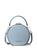 color PALE BLUE, Michael Kors | Serena Small Pebbled Leather Crossbody Bag