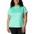 商品Columbia | Plus Size Hike Crewneck T-Shirt颜色Electric Turquoise Heather