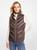商品第1个颜色CHOCOLATE, Michael Kors | Reversible Logo Print Quilted Vest