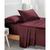 颜色: Burgundy, California Design Den | Soft Silk-Like Cooling Bed Sheets, Deep Pocket Sheets Set by