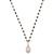 颜色: Black, Macy's | Cultured Freshwater Pearl (6 x 8mm) & Enamel Bead Pendant Necklace in 18k Gold-Plated Sterling Silver, 16" + 2" extender