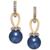 商品Charter Club | Imitation Pearl and Pavé Drop Earrings, Created for Macy's颜色Navy Blue