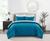 颜色: blue, Chic Home | Jesika 3-Piece Comforter Set