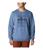 Columbia | Men's Hart Mountain Graphic Crew, Soft Pullover, 颜色Bluestone Heather/Hike Graphic