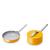 颜色: Bright Yellow, Caraway | Nonstick Ceramic Mini Fry Pan & Mini Sauce Pan Set