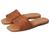 商品Madewell | Lianne Flat Slide in Woven Leather颜色English Saddle