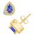 商品第2个颜色Gold, Macy's | Tanzanite (3/4 Ct. t.w.) and Diamond (1/6 Ct. t.w.) Halo Stud Earrings