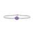 颜色: Amethyst, Macy's | Amethyst (1-1/10 ct. t.w.) & Lab-Created White Sapphire (1/10 ct. t.w.) Halo Link Bracelet in Sterling Silver (Also in Blue Topaz, Citrine & Mystic Topaz)
