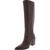color Dark Brown, Nine West | Nine West Womens Brixe Pointed Toe Leather Knee-High Boots