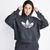 Adidas | adidas Originals Aerobic Plus Over The Head Hoody - Women Hoodies, 颜色Charcoal-Charcoal