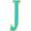 color Gold- J, Gabi Rielle | Vacay Dreamy Collection 14K Gold Plated Sterling Silver Turquoise French Enamel Initial Necklace