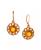 颜色: Beige, 2028 | Round Crystal Filigree Drop Earrings