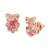 商品Kate Spade | Gold-Tone Crystal Present Stud Earrings颜色Light Pink.