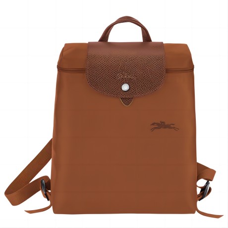 Longchamp | 【现货】珑骧 女士 帆布/配皮背包（3色可选）, 颜色棕色
