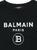 color Black, Balmain | Logo Print Cotton Jersey T-shirt