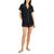 颜色: Deep Black, INC International | Women's 2-Pc. Stretch Satin Notch Collar Pajamas Set, Created for Macy's