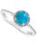 颜��色: Turquoise, Macy's | Cultured Freshwater Pearl & Diamond Accent Ring in Sterling Silver (Also in Onyx, Turquoise, & Labradorite )