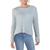 color Dusty Blue, Love by Design | Love by Design Womens Crew Neck Knit Pullover Sweater