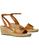 颜色: Tan, Tory Burch | Ines Ankle Strap Espadrille Platform Wedge Sandal (Women)