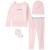 Calvin Klein | Baby Boys or Girls Organic Cotton Layette, 4 Piece Set, 颜色Pink