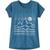Patagonia | Regenerative Graphic Short-Sleeve T-Shirt - Girls', 颜色Fitz Roy Starshine: Wavy Blue