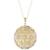 商品第1个颜色Mother-of-Pearl, Macy's | Mother-of-Pearl Flower Filigree Disc 18" Pendant Necklace in 14k Gold (Also in Onyx and Jade)