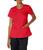 color Red, DICKIES | Women's EDS Signature V-Neck Top with Multiple Patch Pockets Jr