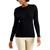 商品Charter Club | Button-Shoulder Sweater, Created for Macy's颜色Deep Black