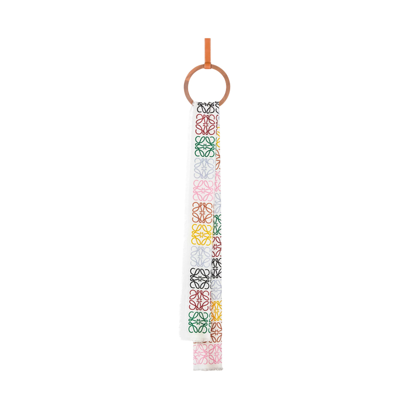 color  multicolor/white, Loewe | LOEWE/罗意威   Anagram 羊毛和羊绒围巾