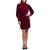 商品Karl Lagerfeld Paris | Women's Velvet Blouson A-Line Dress颜色Amythyst