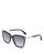 Rag & Bone | Polarized Cat Eye Sunglasses, 55mm, 颜色Black/Gray Polarized Gradient